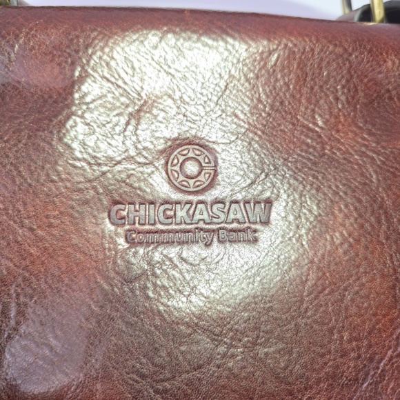 Floto Italian Leather Buckle Strap Briefcase Bag, Messenger Bag- Cognac - Picture 12 of 16